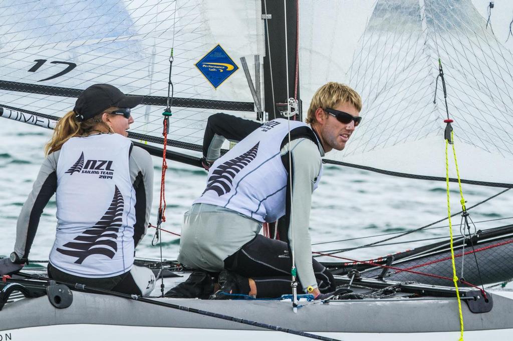 Gemma and Jason-2 - Oceanbridge Sail Auckland 2014, Day 4 © Oceanbridge Sail Auckland 